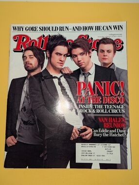 Rare Rolling Stone Magazine Iss. 1019 February 8,2007 Panic! At The Disco Cover